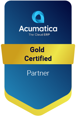 acumatica awards pieces gold certified badge